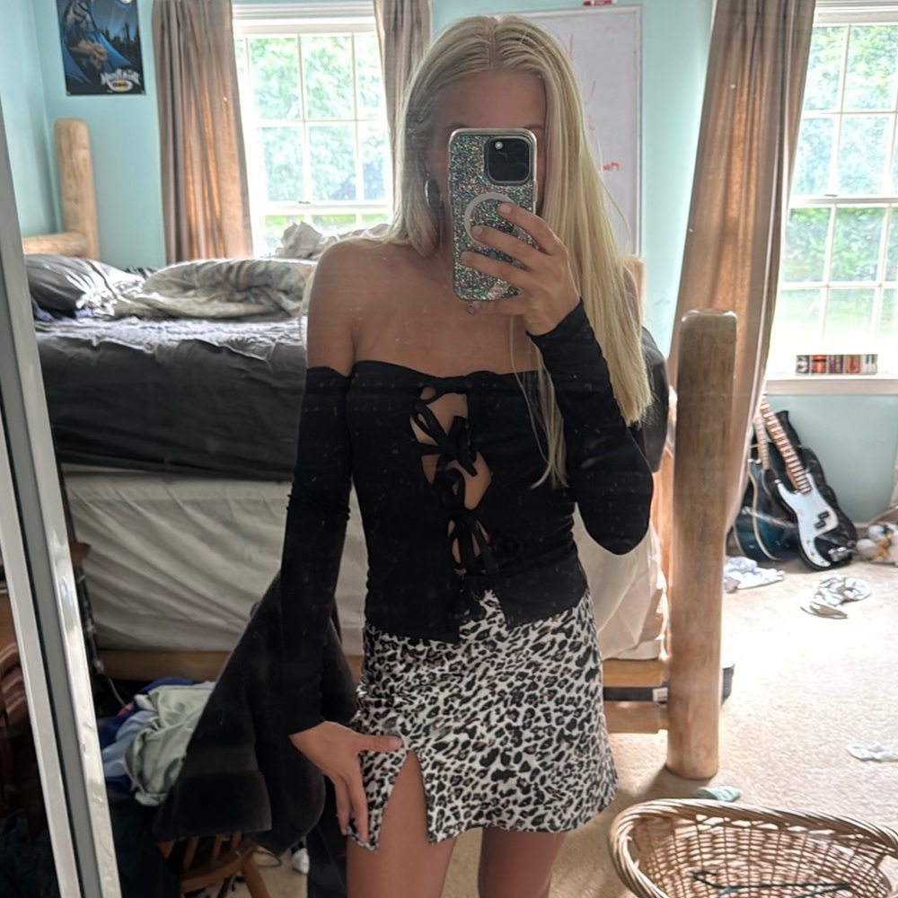 Elegant Black Off-Shoulder Top